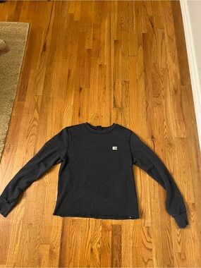 The North Face Men's Charcoal Crewneck Sweater cropped